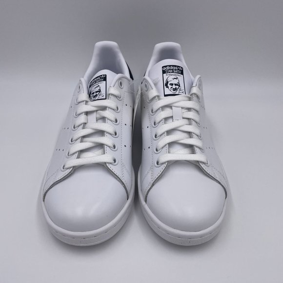 Adidas Stan Smith White / Navy Womens Shoes - Picture 3 of 8